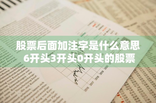 股票后面加注字是什么意思 6开头3开头0开头的股票