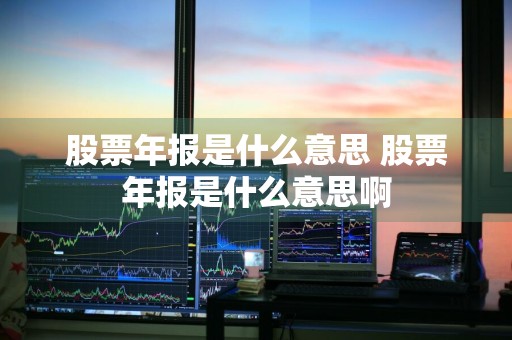 股票年报是什么意思 股票年报是什么意思啊