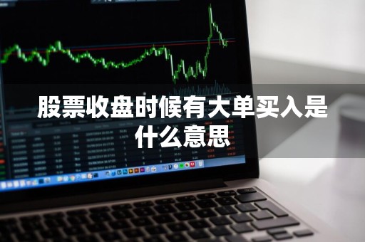 股票收盘时候有大单买入是什么意思