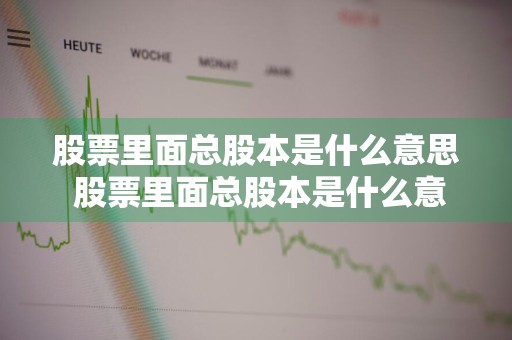股票里面总股本是什么意思 股票里面总股本是什么意思啊
