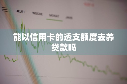 能以信用卡的透支额度去养贷款吗