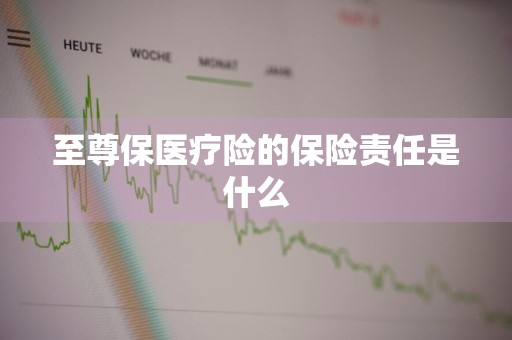 至尊保医疗险的保险责任是什么