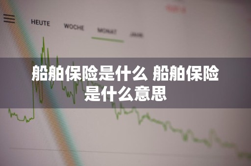 船舶保险是什么 船舶保险是什么意思