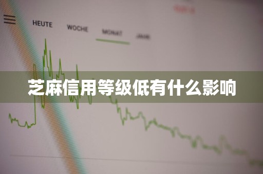 芝麻信用等级低有什么影响