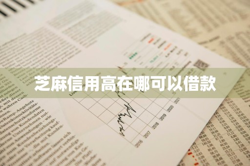 芝麻信用高在哪可以借款