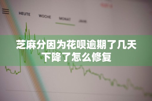 芝麻分因为花呗逾期了几天下降了怎么修复