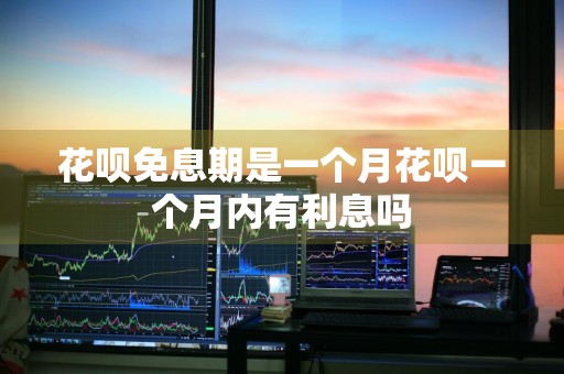 花呗免息期是一个月花呗一个月内有利息吗