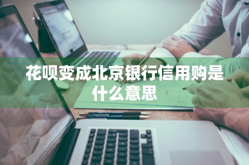花呗变成北京银行信用购是什么意思