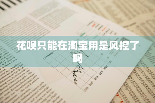 花呗只能在淘宝用是风控了吗