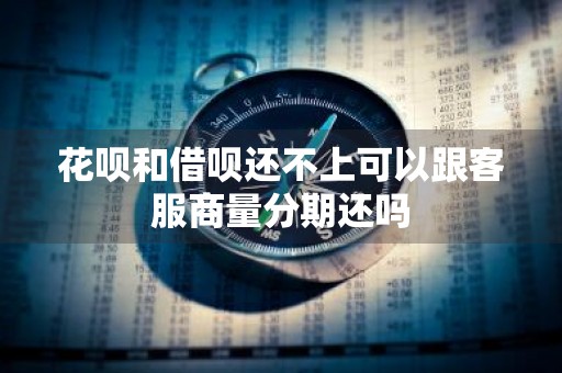 花呗和借呗还不上可以跟客服商量分期还吗