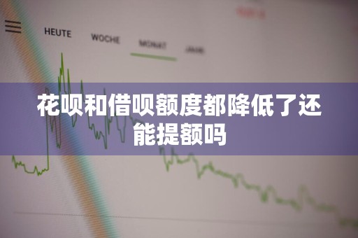花呗和借呗额度都降低了还能提额吗