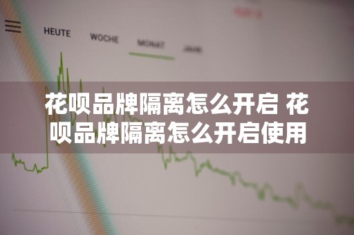 花呗品牌隔离怎么开启 花呗品牌隔离怎么开启使用