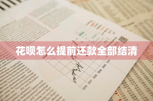 花呗怎么提前还款全部结清
