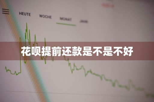 花呗提前还款是不是不好