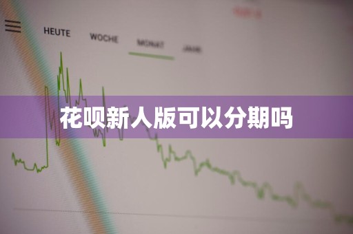 花呗新人版可以分期吗