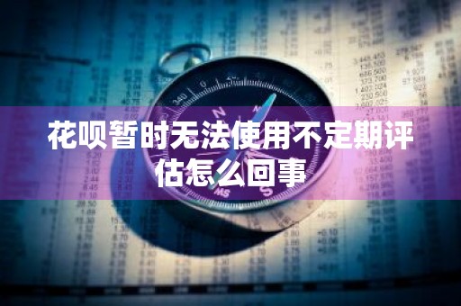 花呗暂时无法使用不定期评估怎么回事