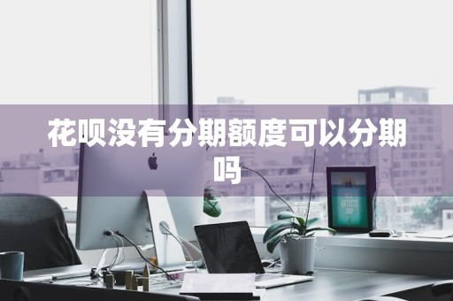 花呗没有分期额度可以分期吗