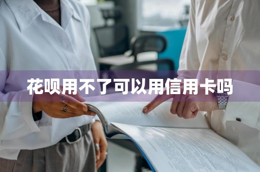 花呗用不了可以用信用卡吗