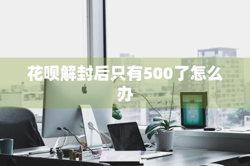 花呗解封后只有500了怎么办