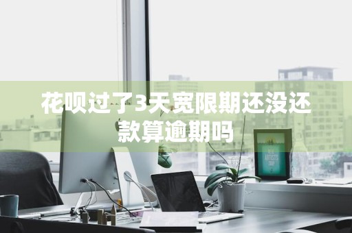 花呗过了3天宽限期还没还款算逾期吗