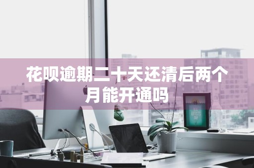 花呗逾期二十天还清后两个月能开通吗