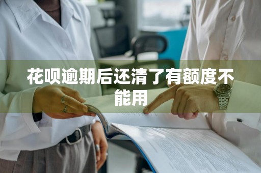 花呗逾期后还清了有额度不能用