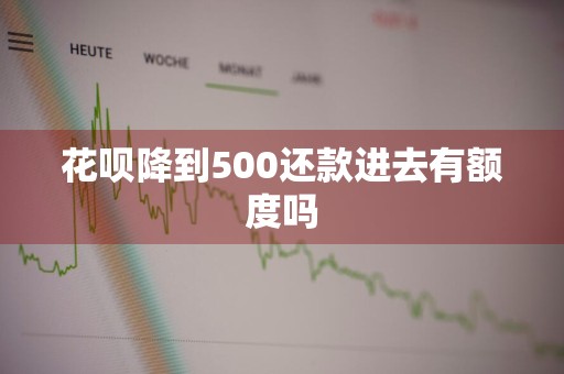 花呗降到500还款进去有额度吗