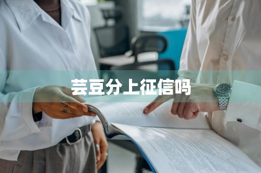 芸豆分上征信吗
