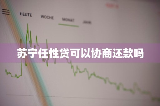苏宁任性贷可以协商还款吗