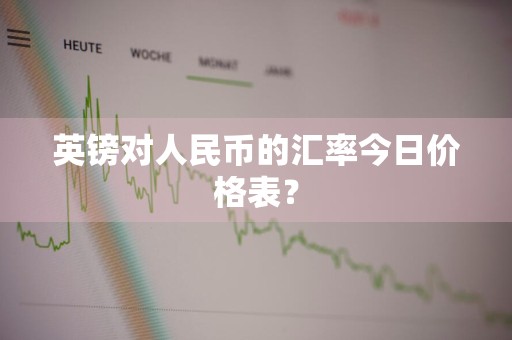 英镑对人民币的汇率今日价格表？