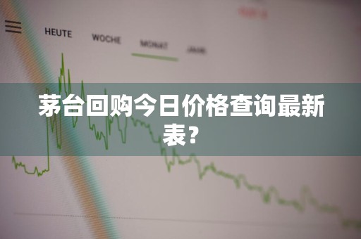茅台回购今日价格查询最新表？