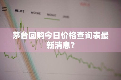 茅台回购今日价格查询表最新消息？