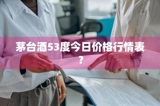 茅台酒53度今日价格行情表？