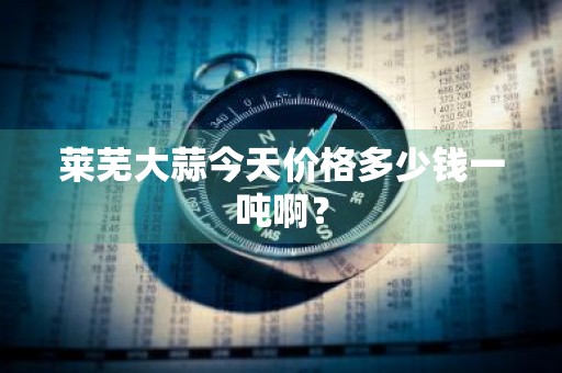 莱芜大蒜今天价格多少钱一吨啊?