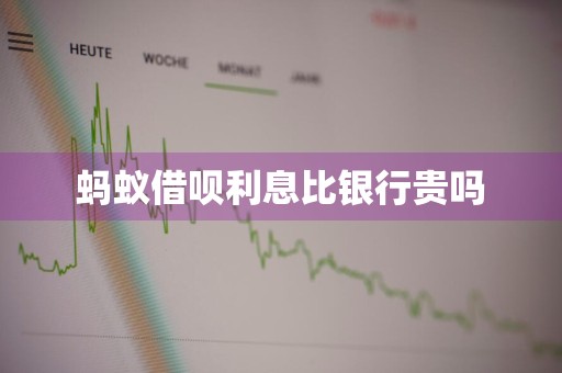 蚂蚁借呗利息比银行贵吗