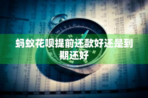 蚂蚁花呗提前还款好还是到期还好