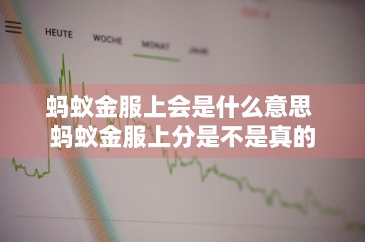 蚂蚁金服上会是什么意思 蚂蚁金服上分是不是真的