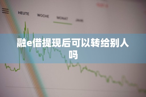 融e借提现后可以转给别人吗