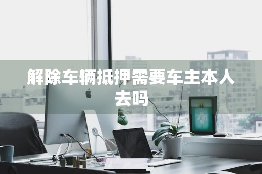 解除车辆抵押需要车主本人去吗
