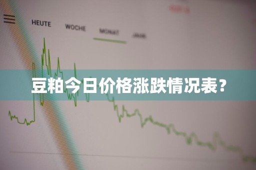 豆粕今日价格涨跌情况表?