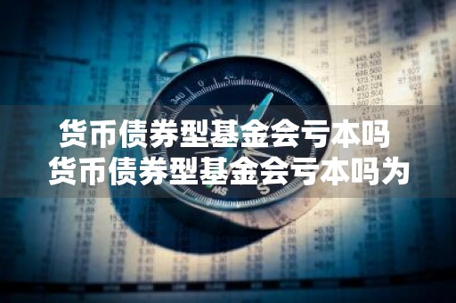 货币债券型基金会亏本吗 货币债券型基金会亏本吗为什么