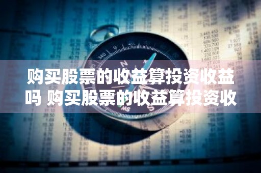购买股票的收益算投资收益吗 购买股票的收益算投资收益吗为什么