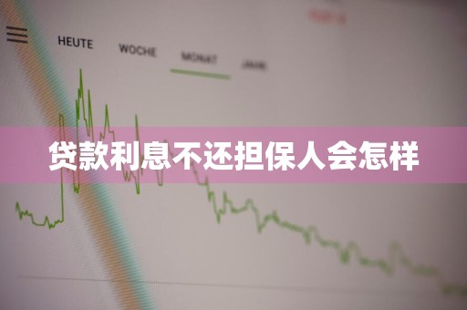 贷款利息不还担保人会怎样