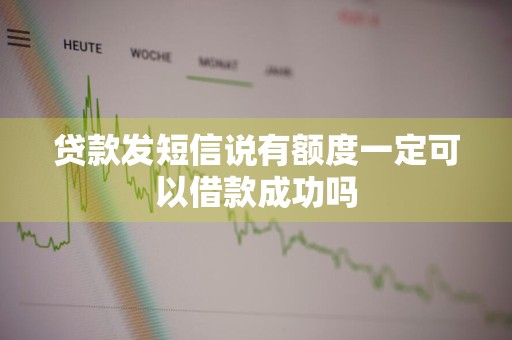 贷款发短信说有额度一定可以借款成功吗