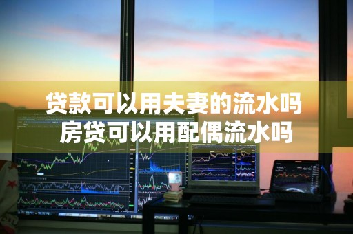 贷款可以用夫妻的流水吗 房贷可以用配偶流水吗