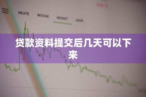 贷款资料提交后几天可以下来