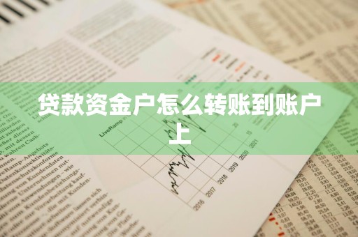 贷款资金户怎么转账到账户上