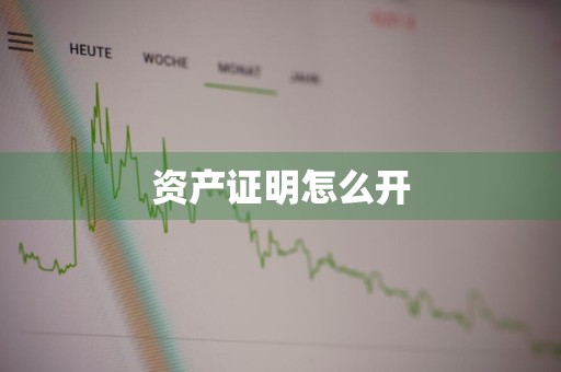 资产证明怎么开