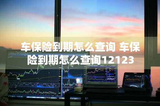 车保险到期怎么查询 车保险到期怎么查询12123