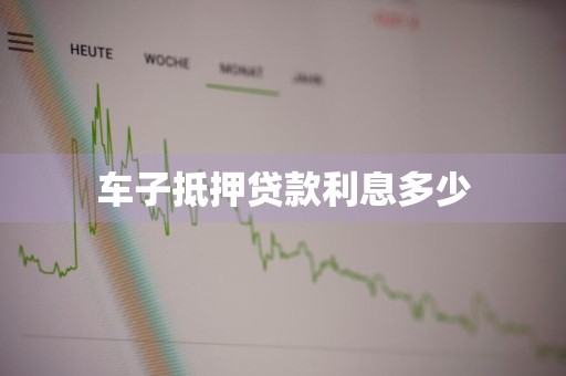 车子抵押贷款利息多少